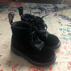 Black velvet Dr Martens